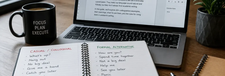 50+ Colloquialism Examples: Meanings, Uses & Academic Writing Rules (With Smart Alternatives)