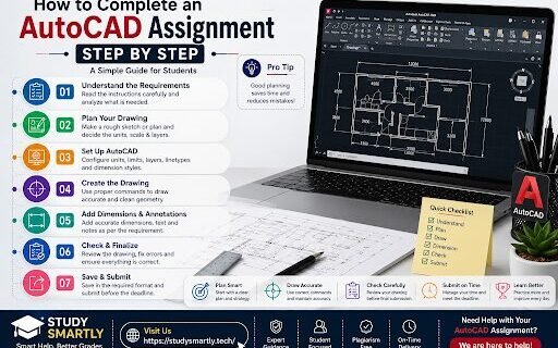 AutoCAD Assignment Help: Step-by-Step Guide by StudySmartly.tech